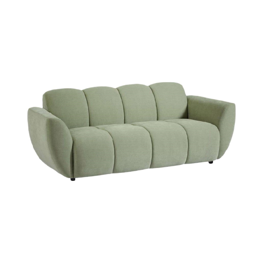 Canapé contemporain en tissu de polyester - 200 x 90 x 85