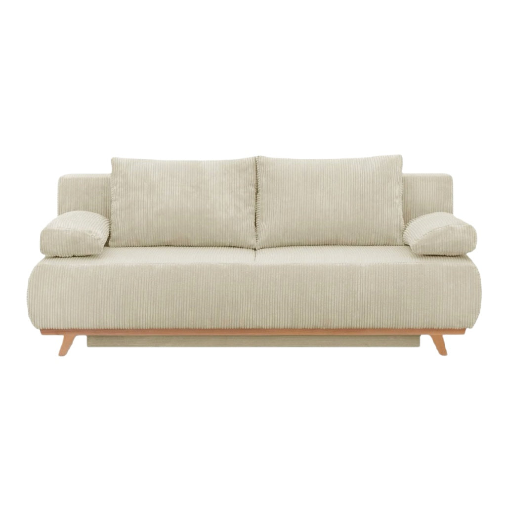 Canapé confortable pour salon en textile doux - 190 x 90 x 80