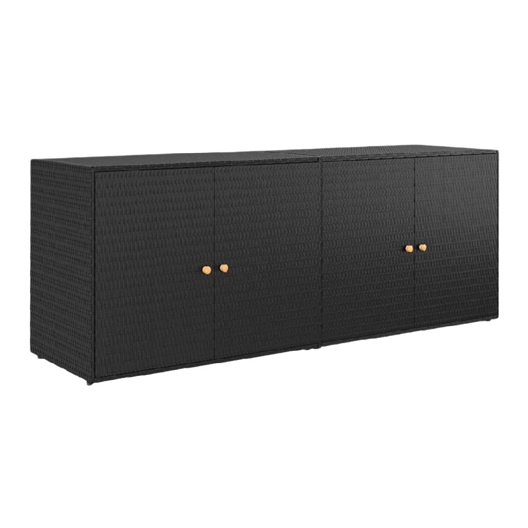 Meuble de rangement pour extérieur en résine tissée - 150 x 50 x 70