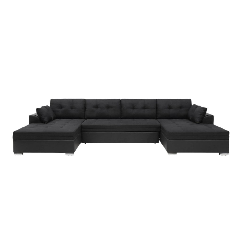 Canapé d'angle en tissu pour salon - 230 x 150 x 90